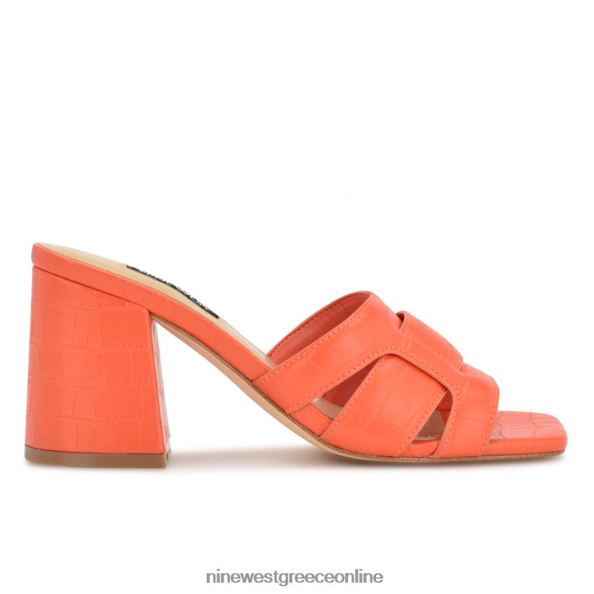 Nine West πέδιλα slide με τακούνι kaelyn πορτοκαλί κρόκο 48BFPH2081 - Κάντε κλικ στην εικόνα για κλείσιμο