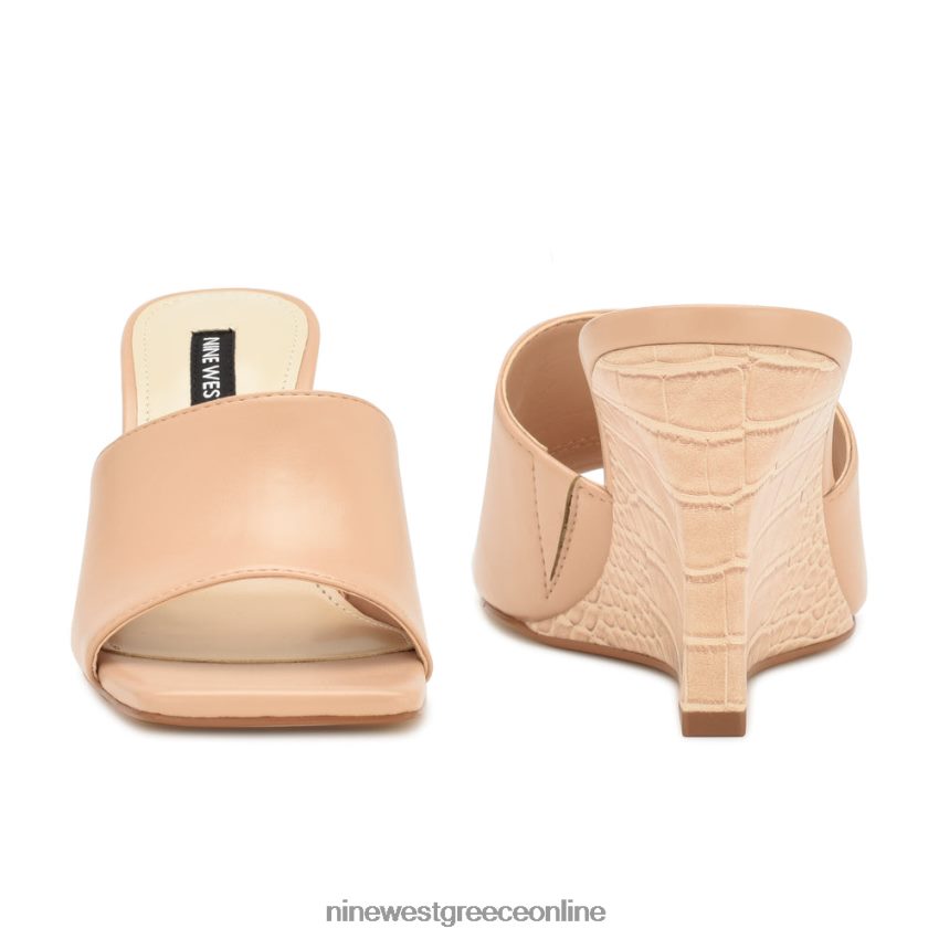 Nine West σανδάλια slide rovah wedge ροζ 48BFPH681