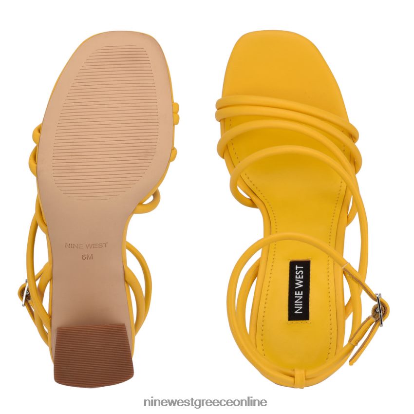 Nine West πέδιλα με τακούνι yeap κίτρινος 48BFPH2253