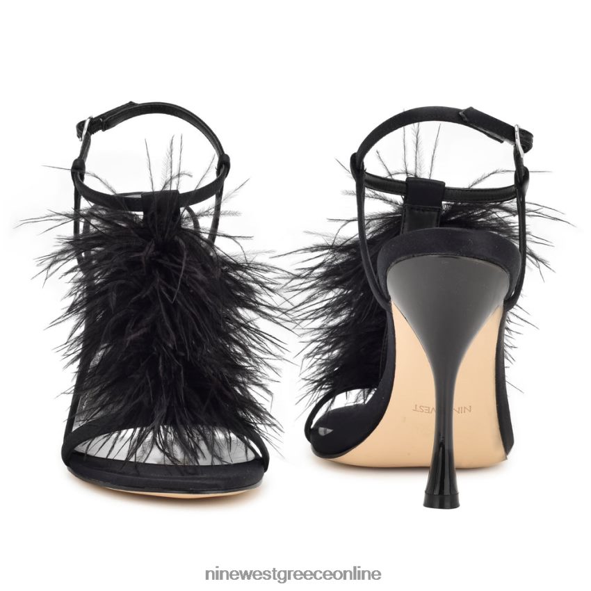 Nine West εκατομμύρια σανδάλια με τακούνι με λουράκι στον αστράγαλο μαύρος 48BFPH1751