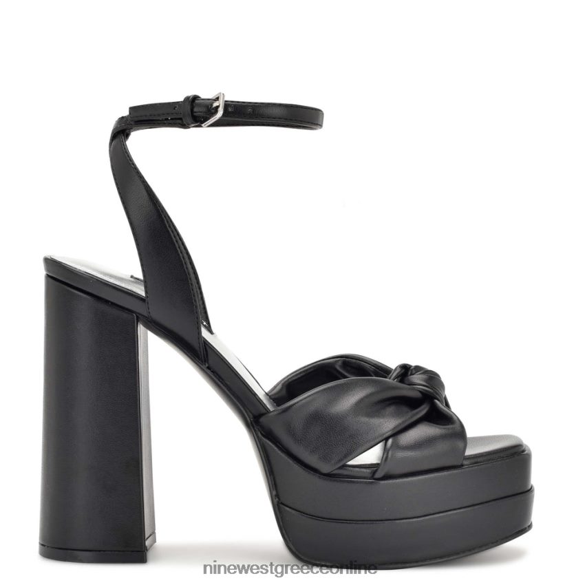 Nine West ζωντανά σανδάλια πλατφόρμας μαύρος 48BFPH1774