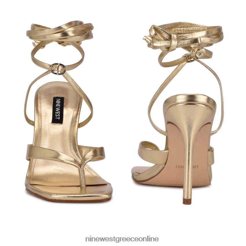 Nine West πέδιλα με τακούνια τεριέ πλατίνο 48BFPH1995