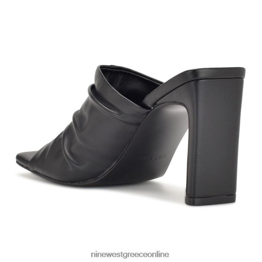 Nine West Σανδάλια με τακούνι αχλαδιού μαύρος 48BFPH321