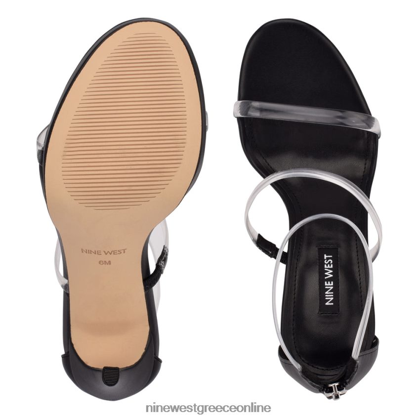 Nine West πέδιλα με λέα τακούνι καθαρό/μαύρο 48BFPH537