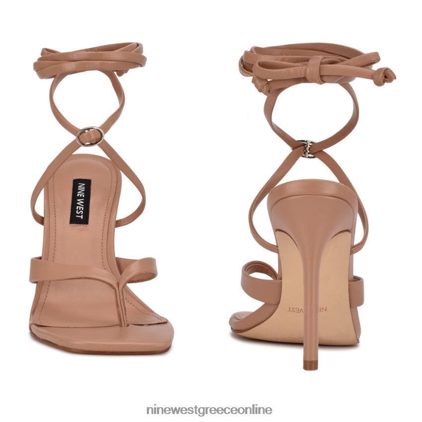 Nine West πέδιλα με τακούνια τεριέ γυμνός 48BFPH584