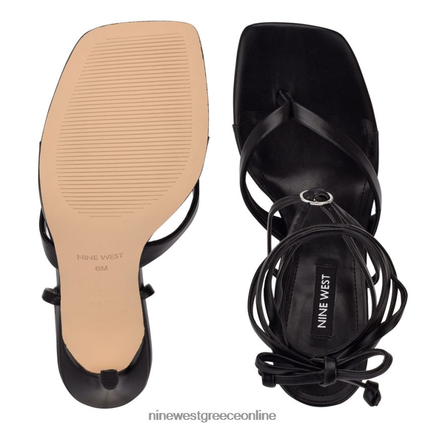 Nine West πέδιλα με τακούνια τεριέ μαύρος 48BFPH585