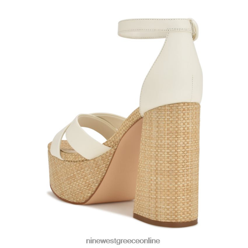 Nine West σανδάλια πλατφόρμα Wilie λευκή ράφια 48BFPH274