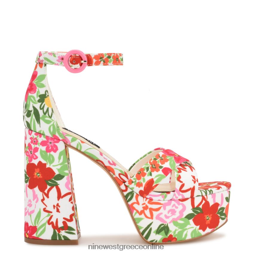 Nine West σανδάλια πλατφόρμα Wilie λευκό multi floral 48BFPH305 - Κάντε κλικ στην εικόνα για κλείσιμο