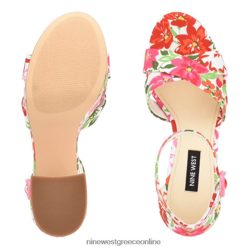 Nine West σανδάλια πλατφόρμα Wilie λευκό multi floral 48BFPH305