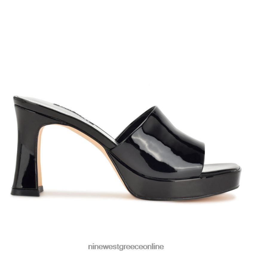 Nine West σανδάλια πλατφόρμα beez μαύρη πατέντα 48BFPH158 - Κάντε κλικ στην εικόνα για κλείσιμο