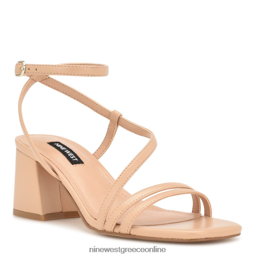 Nine West πέδιλα με τακούνι georga block ζεστό ρουζ 48BFPH190