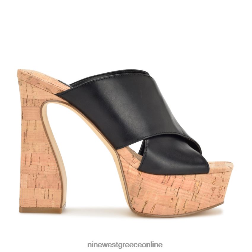 Nine West σανδάλια πλατφόρμα girlz μαύρο φυσικό 48BFPH179