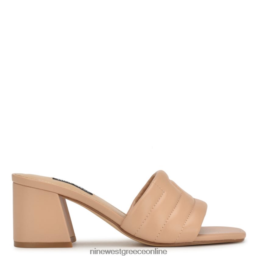 Nine West πέδιλα με τακούνι glenra slide ανοιχτό ροζ 48BFPH246