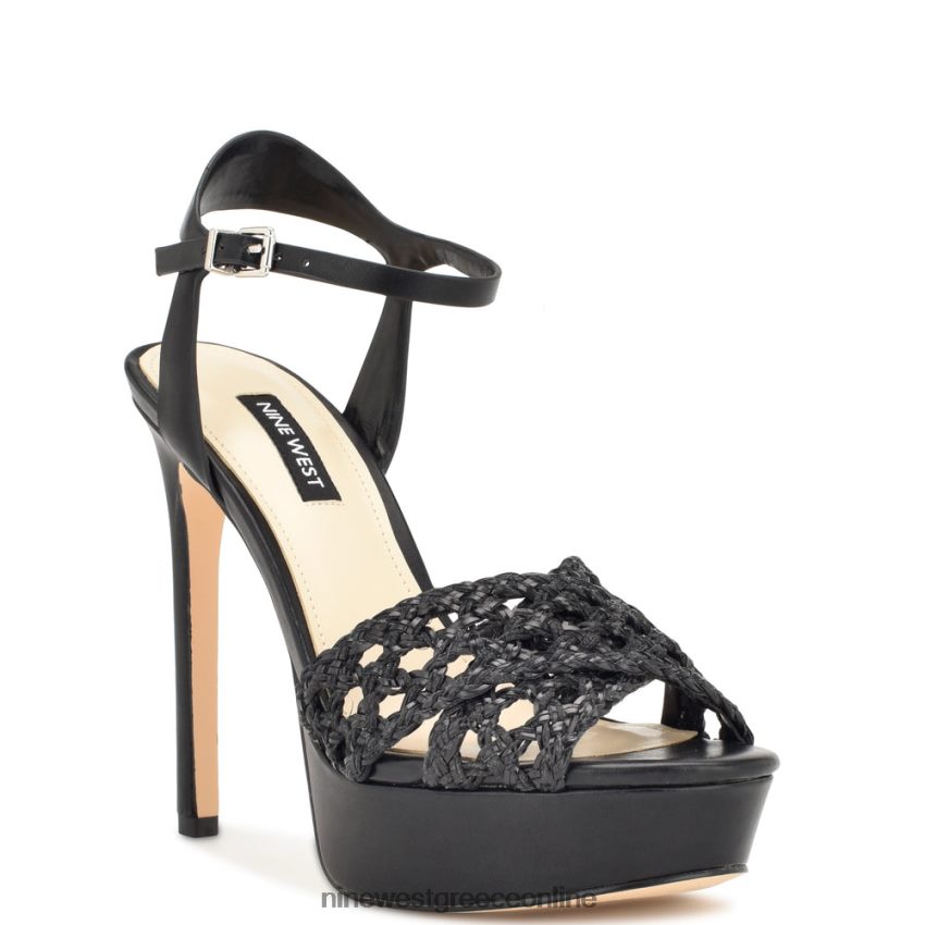 Nine West σανδάλια πλατφόρμα grecia μαύρος 48BFPH155