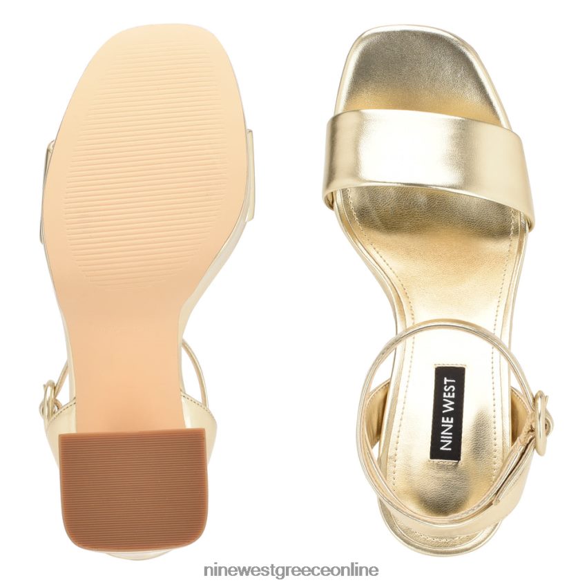 Nine West σανδάλια πλατφόρμα jans πλατίνο 48BFPH1760