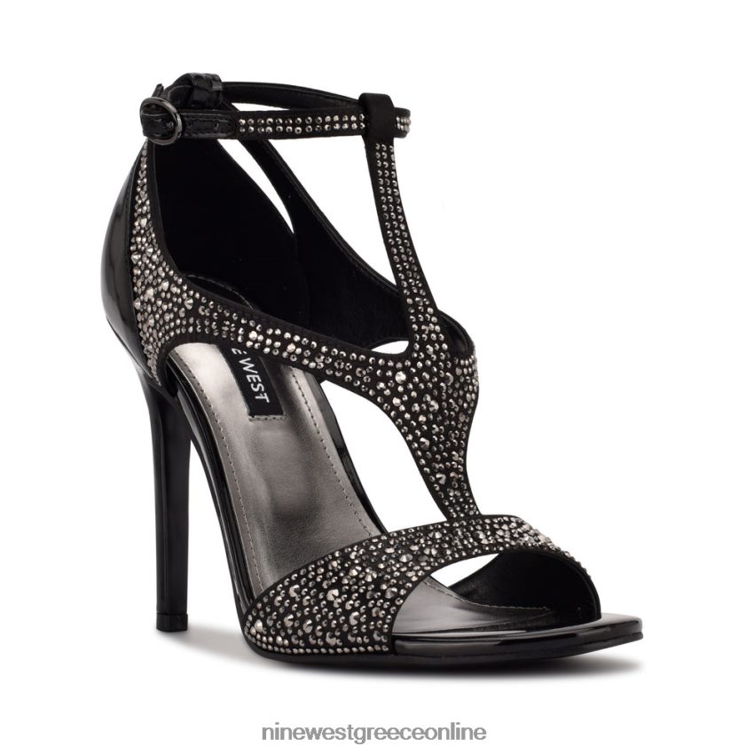 Nine West σανδάλια με τακούνι meeto μαύρα καρφιά 48BFPH1867