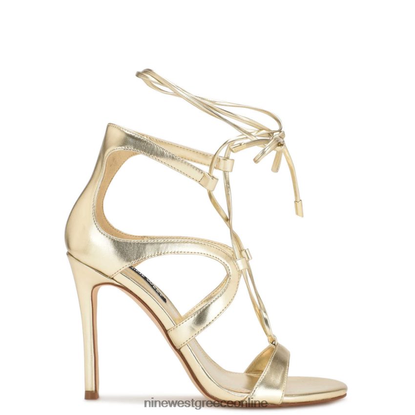 Nine West πέδιλα με τακούνι με τακούνι mindi πλατίνο 48BFPH1796