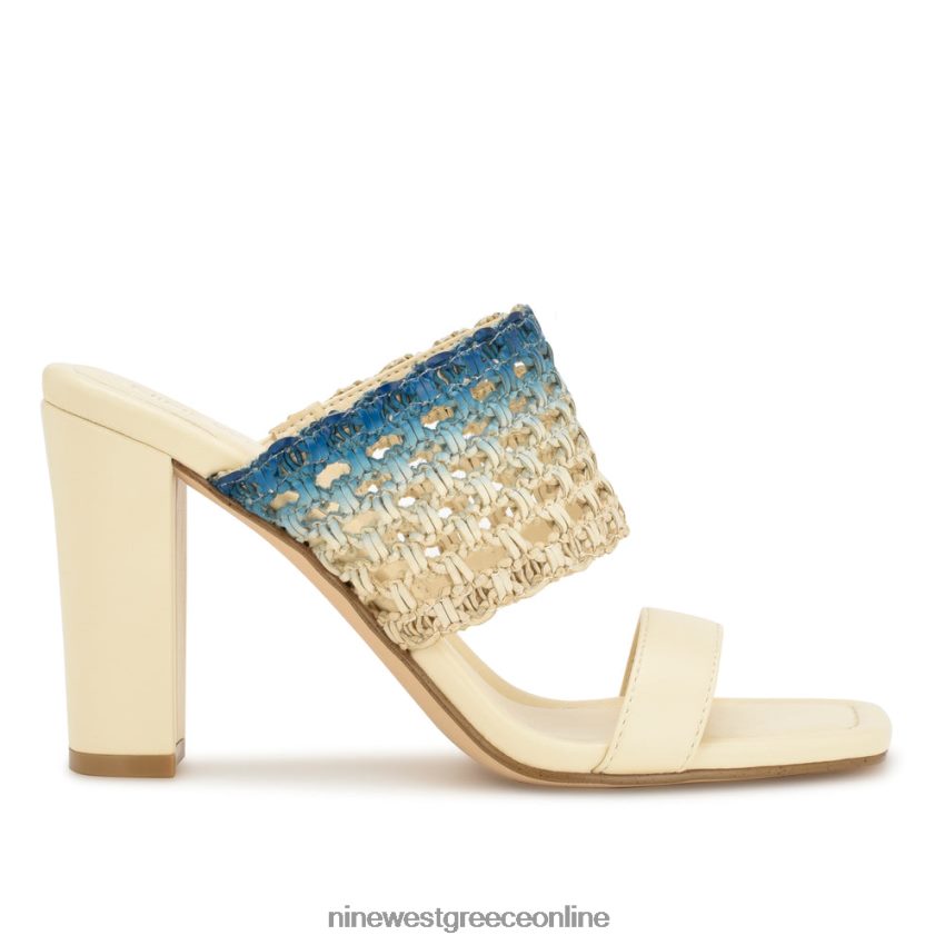 Nine West πέδιλα με τακούνι mylas slide κρεμ μπλε ombre 48BFPH149 - Κάντε κλικ στην εικόνα για κλείσιμο