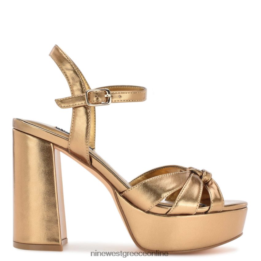 Nine West σανδάλια πλατφόρμας rast χρυσός 48BFPH446