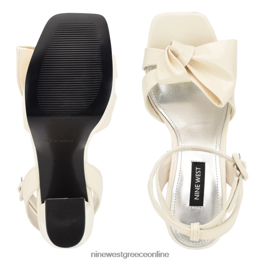 Nine West σανδάλια πλατφόρμας rippa chic cream πατέντα 48BFPH1771