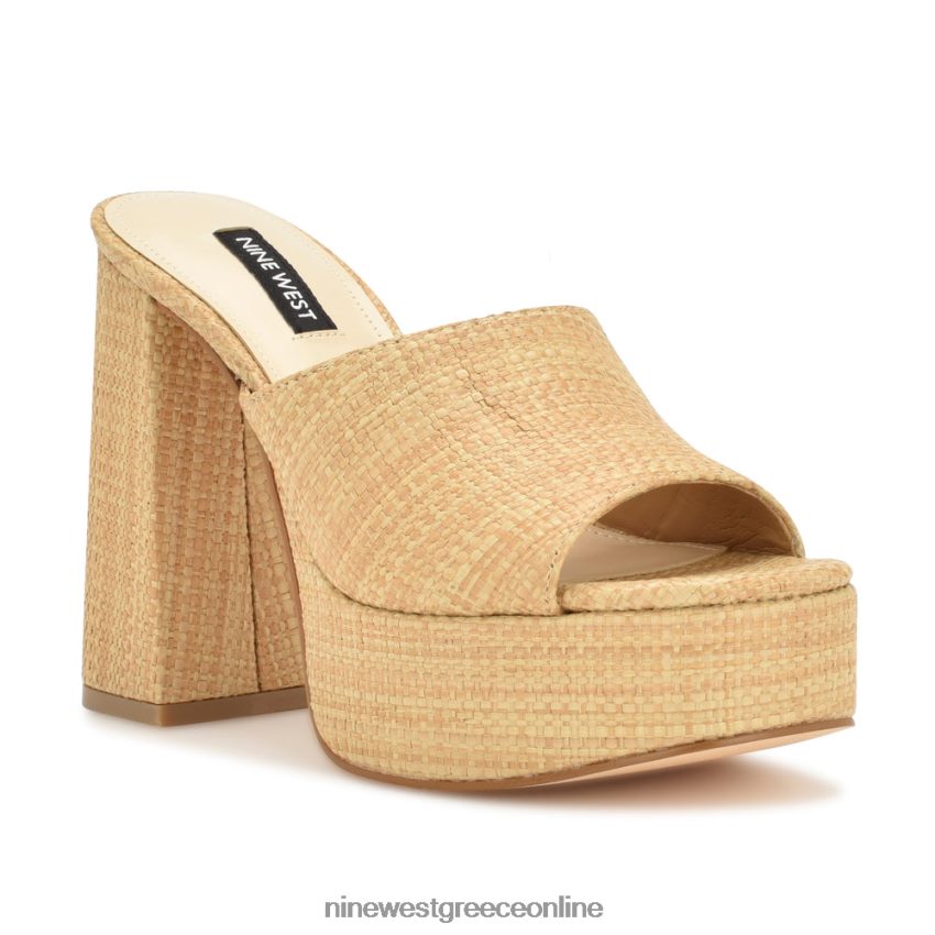 Nine West πέδιλα slide platform jilie φυσική ράφια 48BFPH255