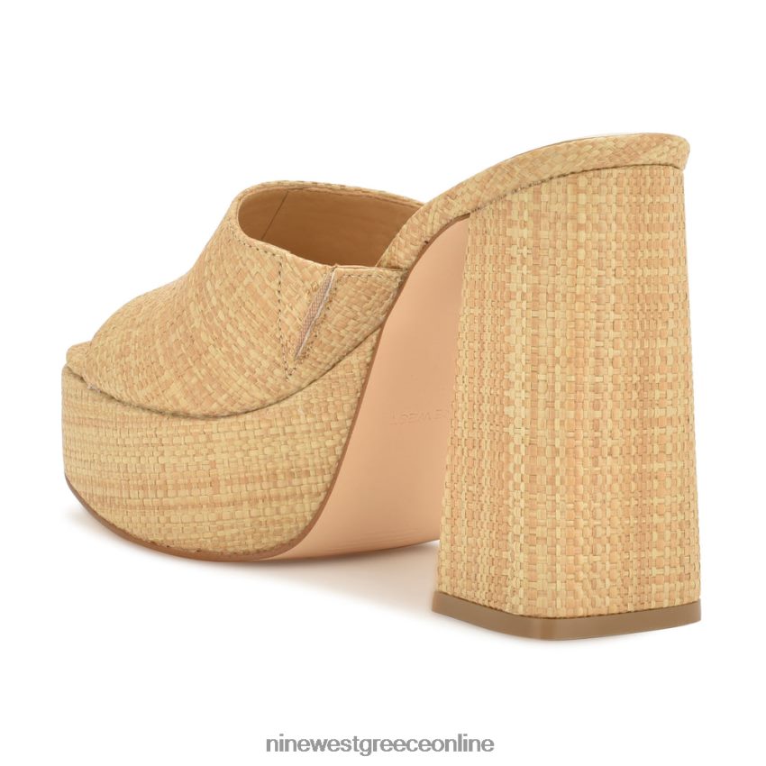 Nine West πέδιλα slide platform jilie φυσική ράφια 48BFPH255