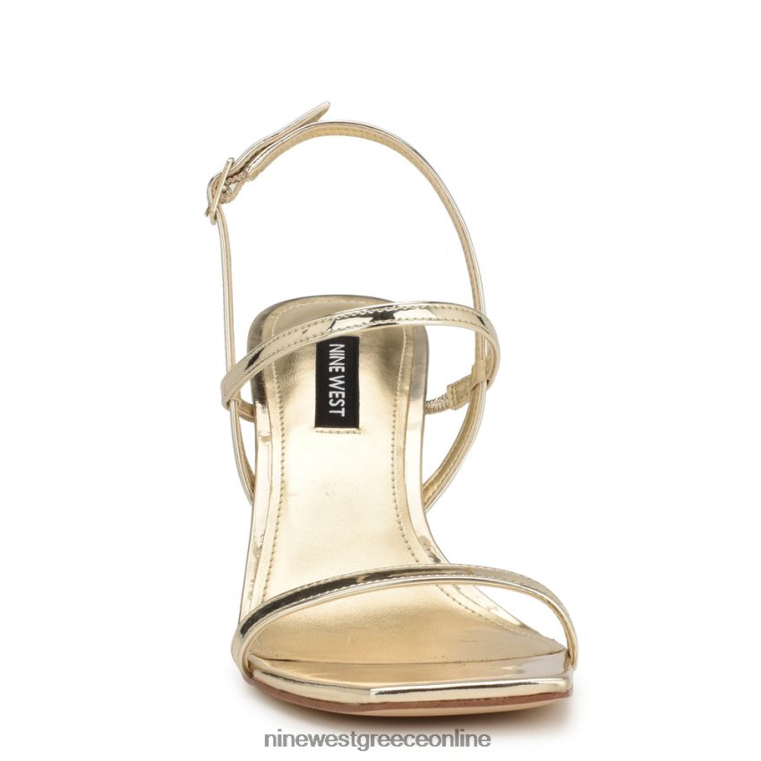 Nine West σανδάλια slingback με τακούνι olah πλατίνο 48BFPH163