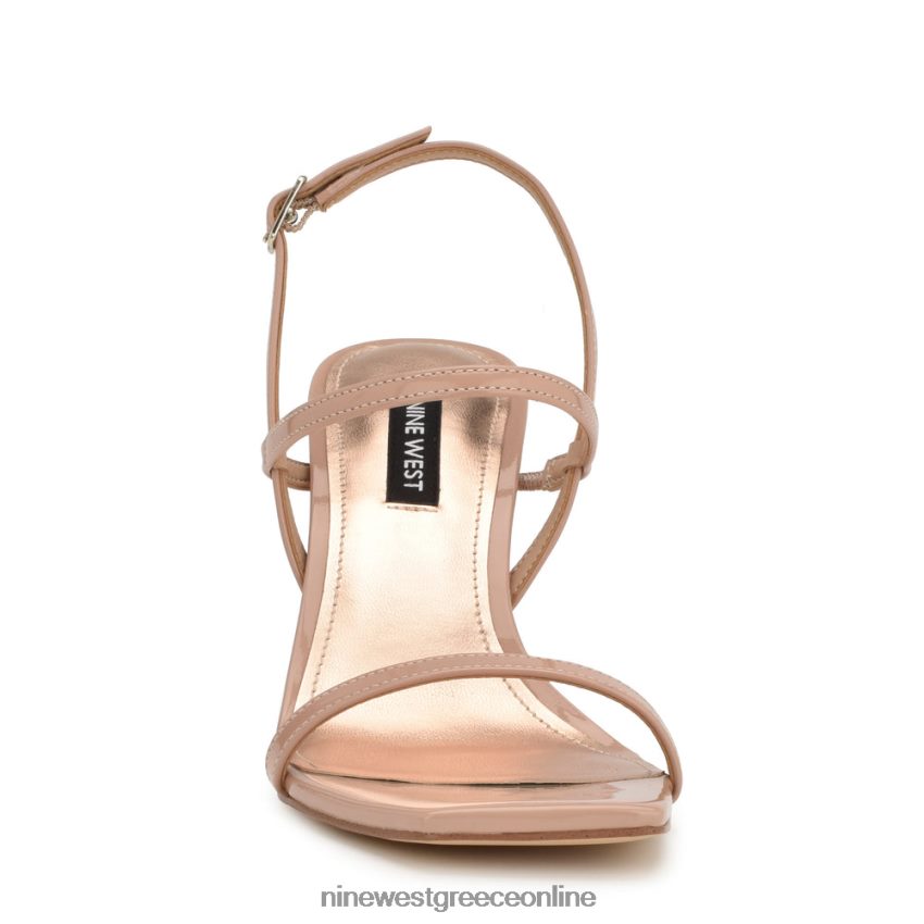 Nine West σανδάλια slingback με τακούνι olah μόλις γυμνό δίπλωμα ευρεσιτεχνίας 48BFPH166