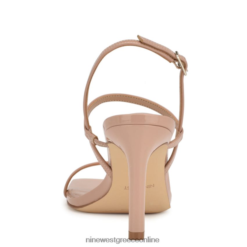 Nine West σανδάλια slingback με τακούνι olah μόλις γυμνό δίπλωμα ευρεσιτεχνίας 48BFPH166