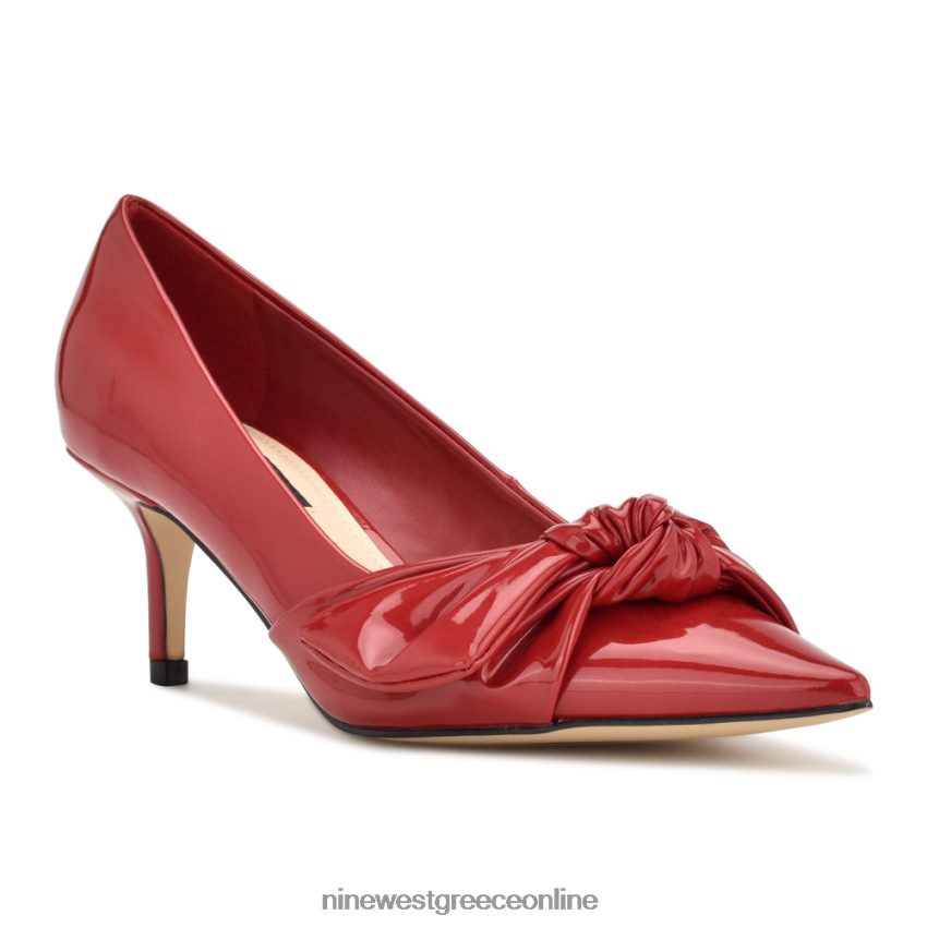 Nine West αντλίες φορέματος andee κόκκινη πατέντα 48BFPH1159