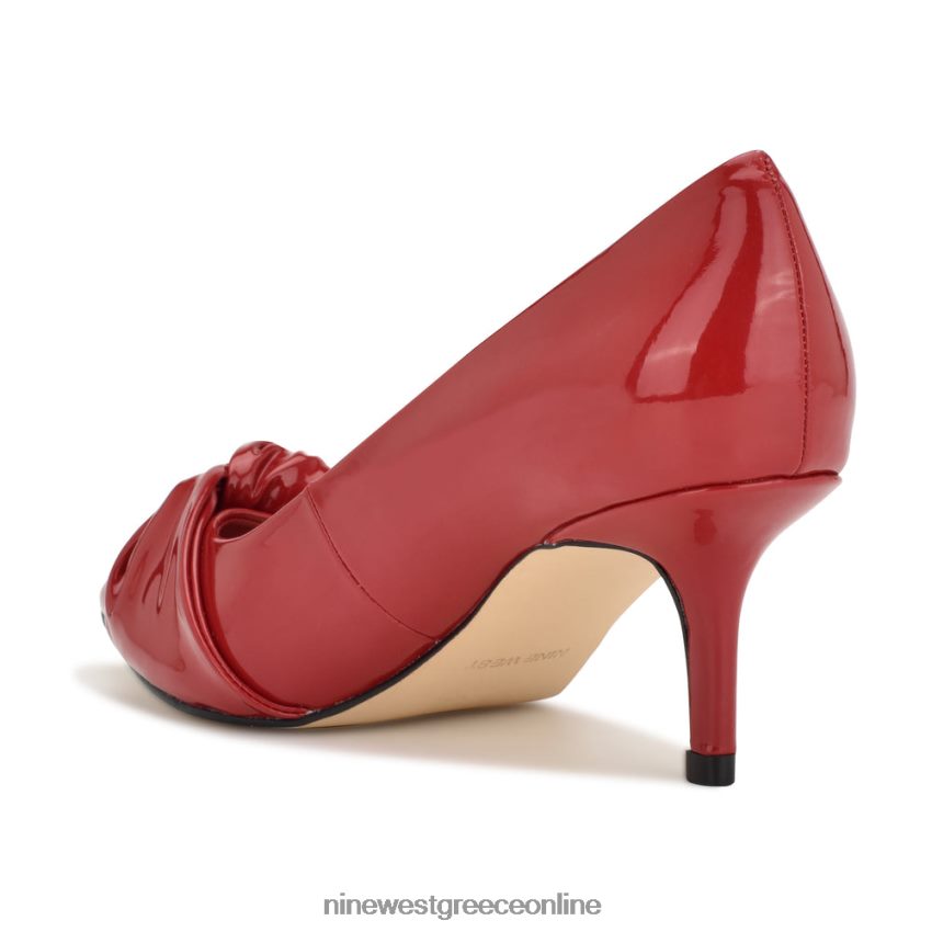 Nine West αντλίες φορέματος andee κόκκινη πατέντα 48BFPH1159