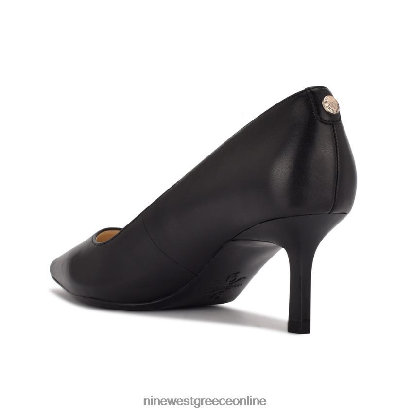 Nine West μυτερές αντλίες ποδιών kuna 9x9 μαύρο δέρμα 48BFPH1175