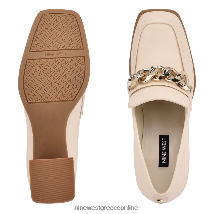 Nine West loafers με τακούνι zynga σικ κρέμα 48BFPH1234