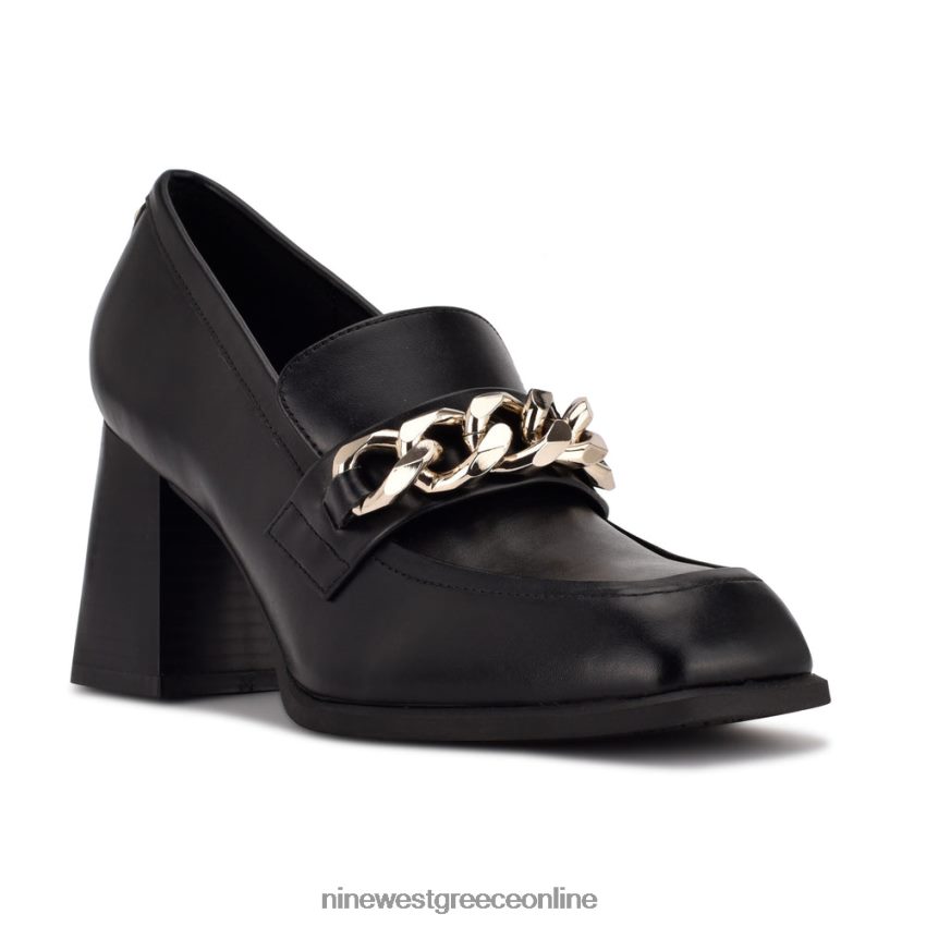 Nine West loafers με τακούνι zynga μαύρος 48BFPH1235