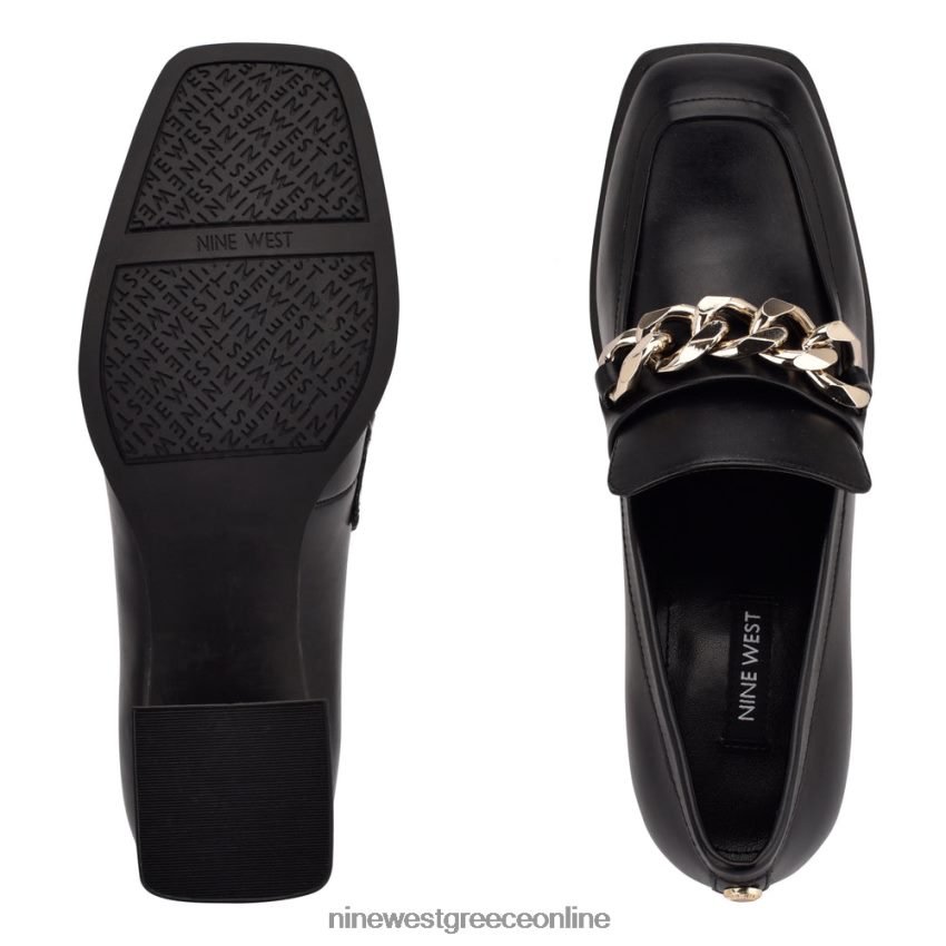 Nine West loafers με τακούνι zynga μαύρος 48BFPH1235