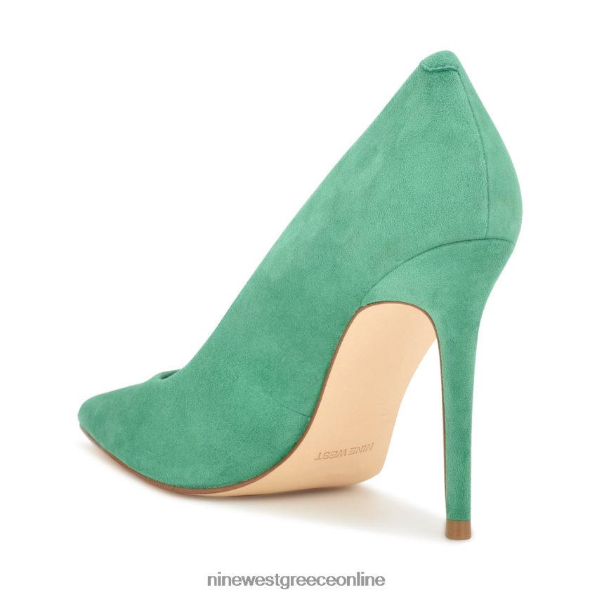 Nine West φρέσκες μυτερές αντλίες πράσινο σουέτ 48BFPH1565