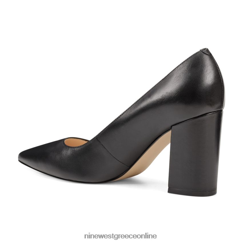 Nine West κάρα φόρεμα αντλίες μαύρο δέρμα 48BFPH2370