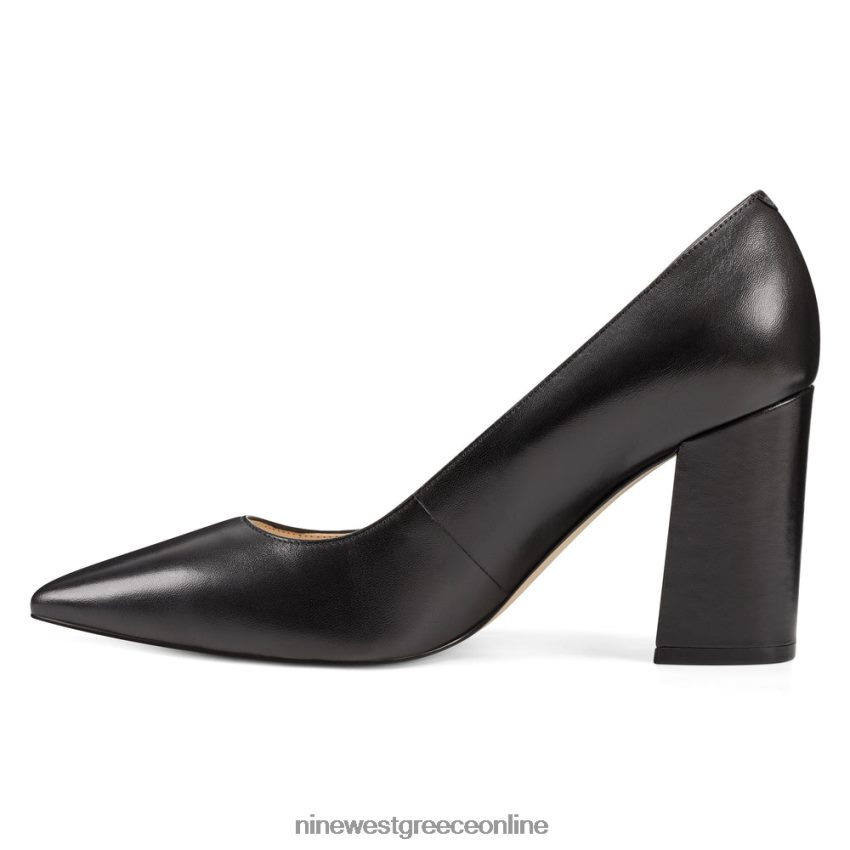 Nine West κάρα φόρεμα αντλίες μαύρο δέρμα 48BFPH2370