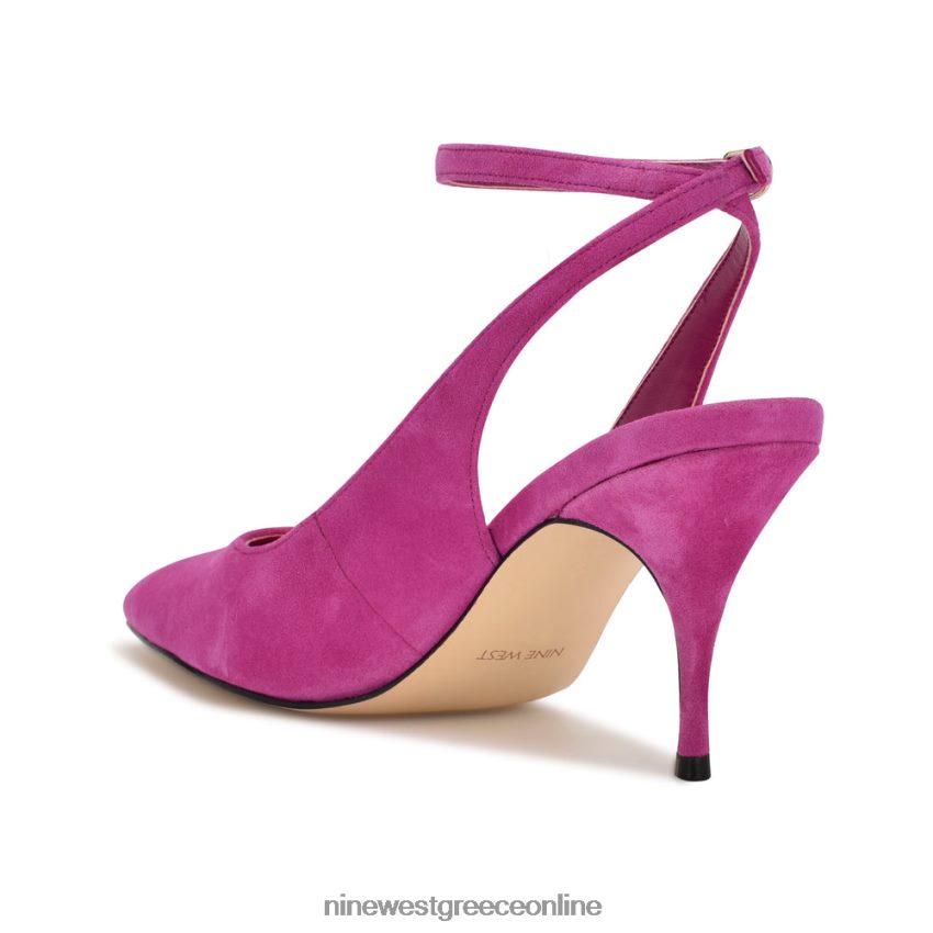 Nine West μπόκα λουράκι αστραγάλου ροζ σουέτ 48BFPH908