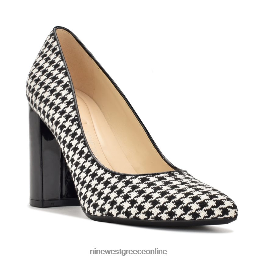 Nine West αντλίες astoria 9x9 μαύρο/άσπρο κυνηγόσκυλο 48BFPH2116