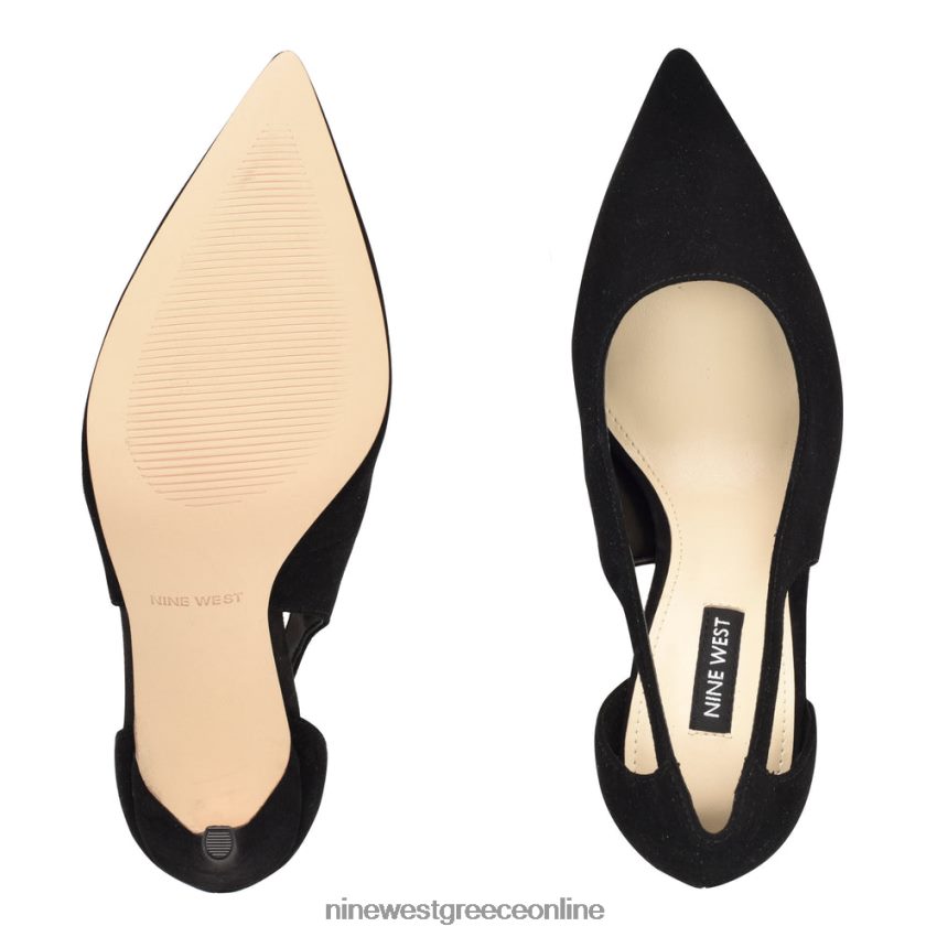 Nine West αντλίες αποκοπής favon μαύρο σουέτ 48BFPH1574