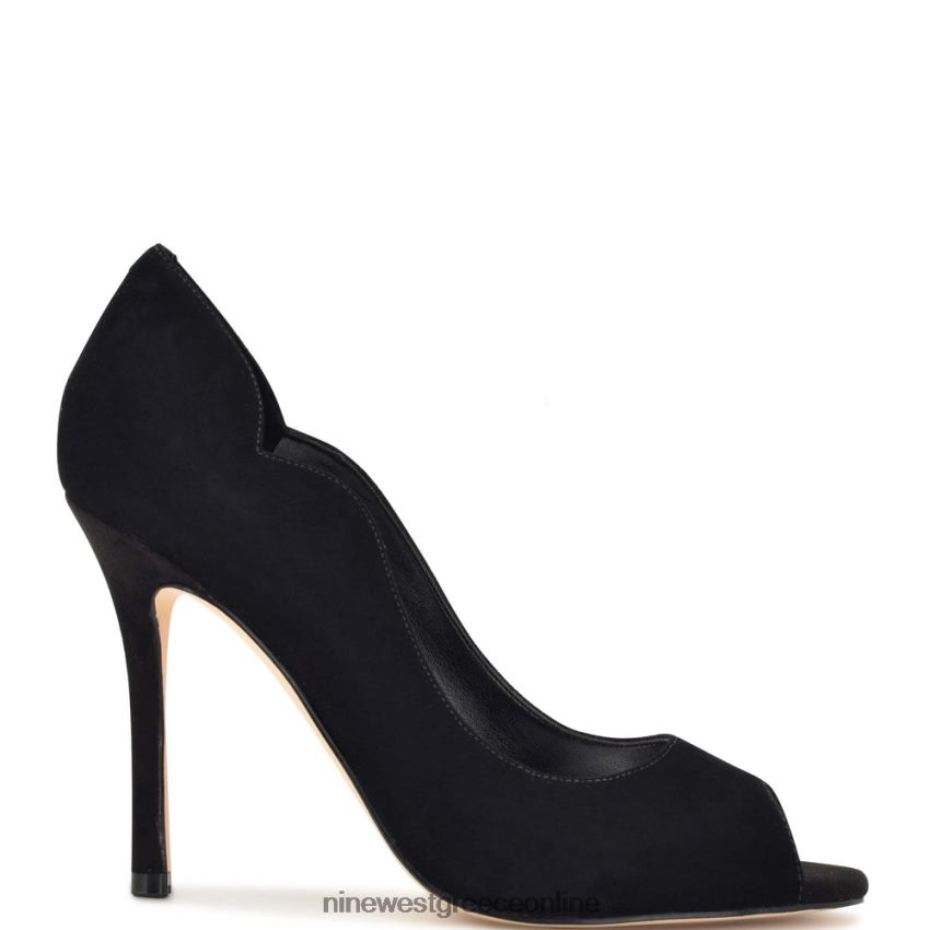 Nine West kelyan peep toe αντλίες μαύρο σουέτ 48BFPH1401 - Κάντε κλικ στην εικόνα για κλείσιμο