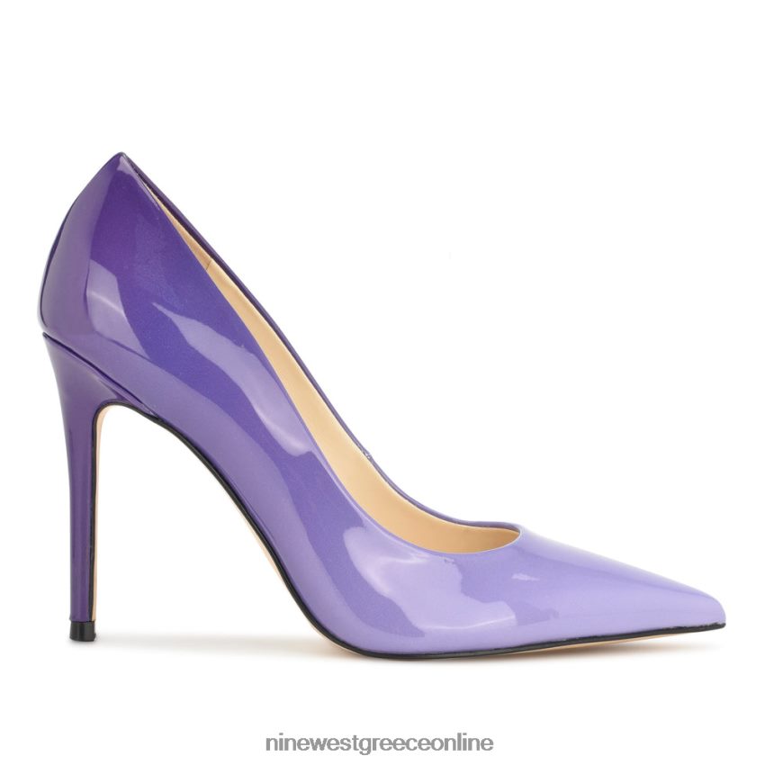 Nine West φρέσκες μυτερές αντλίες μωβ πατέντα ombre 48BFPH1591