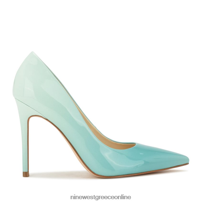 Nine West φρέσκες μυτερές αντλίες μπλε ombre πατέντα 48BFPH1592