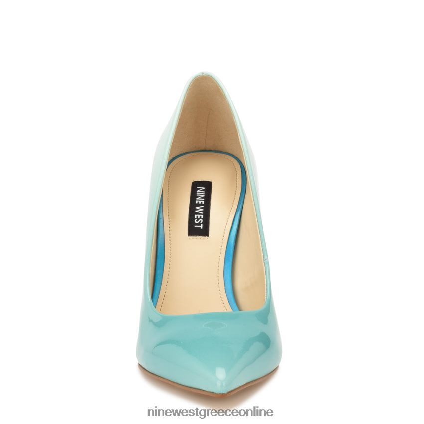 Nine West φρέσκες μυτερές αντλίες μπλε ombre πατέντα 48BFPH1592