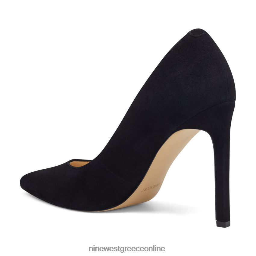 Nine West μυτερές αντλίες ποδιών tatiana μαύρο σουέτ 48BFPH1488