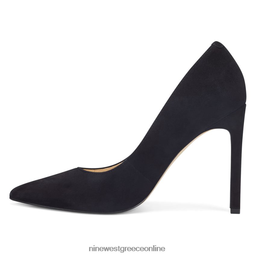 Nine West μυτερές αντλίες ποδιών tatiana μαύρο σουέτ 48BFPH1488