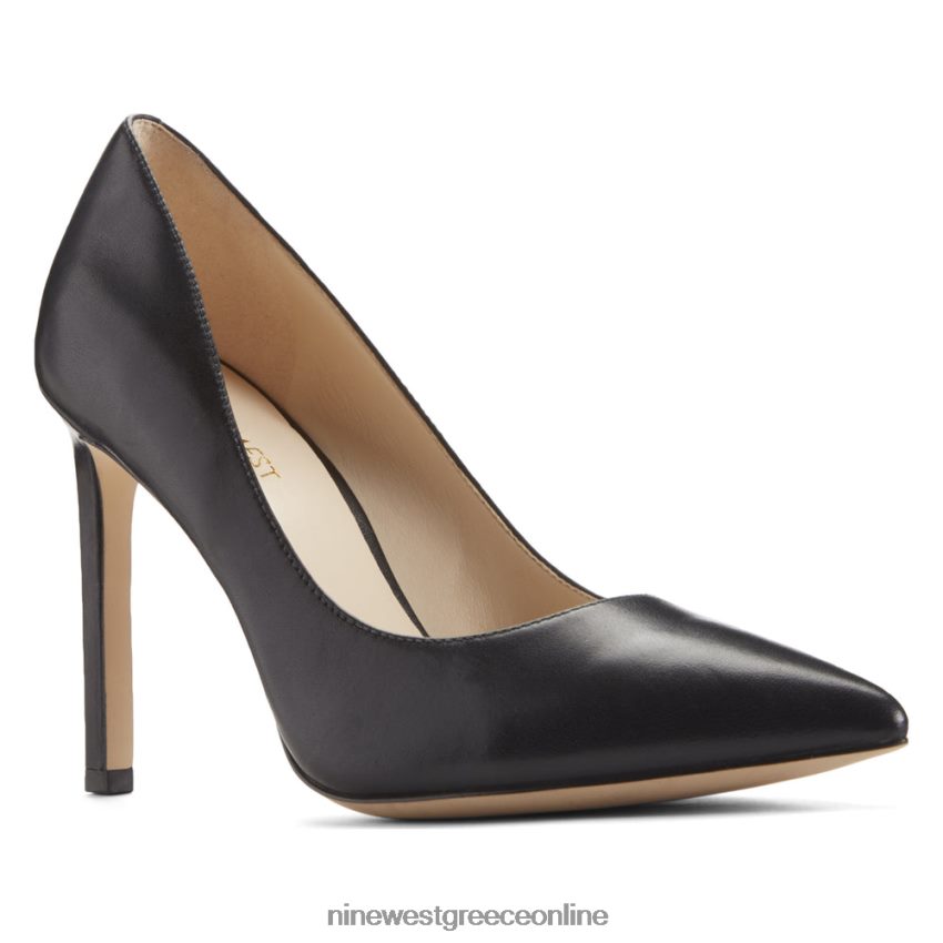 Nine West μυτερές αντλίες ποδιών tatiana μαύρο δέρμα 48BFPH1489