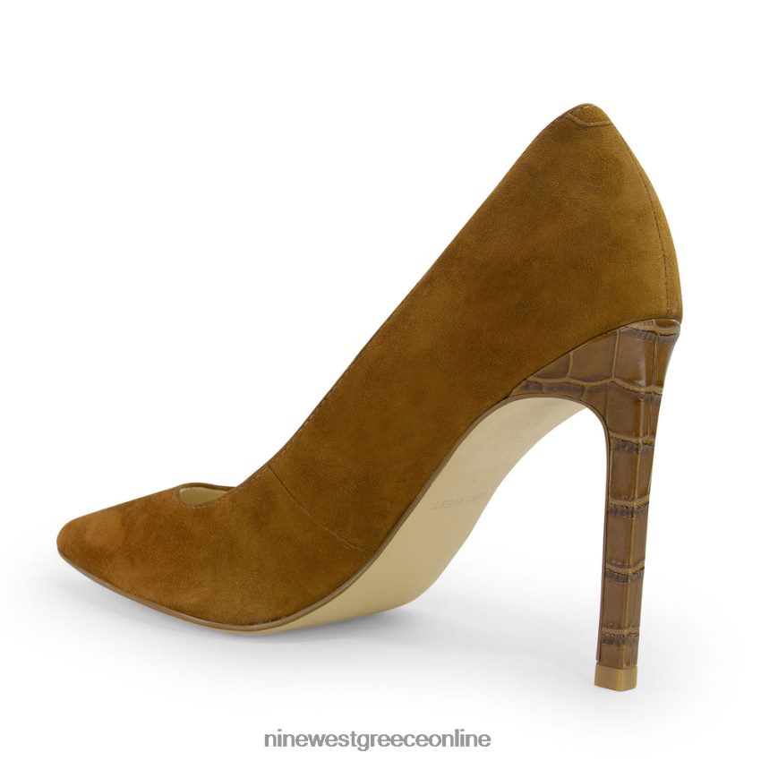 Nine West μυτερές αντλίες ποδιών tatiana σουέτ κονιάκ 48BFPH1509