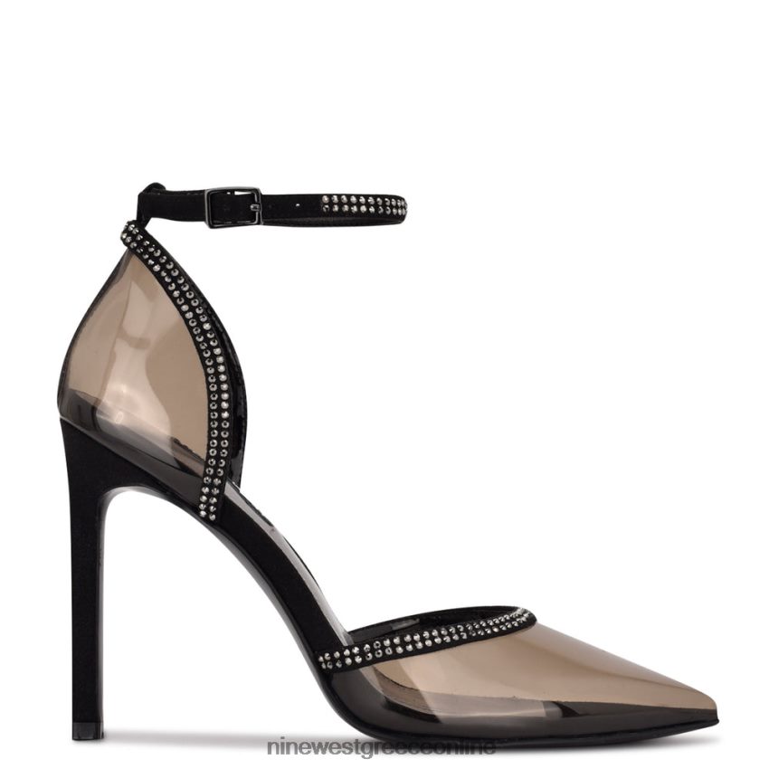 Nine West αντλίες αστραγάλου totsie μαύρος καπνός 48BFPH1422